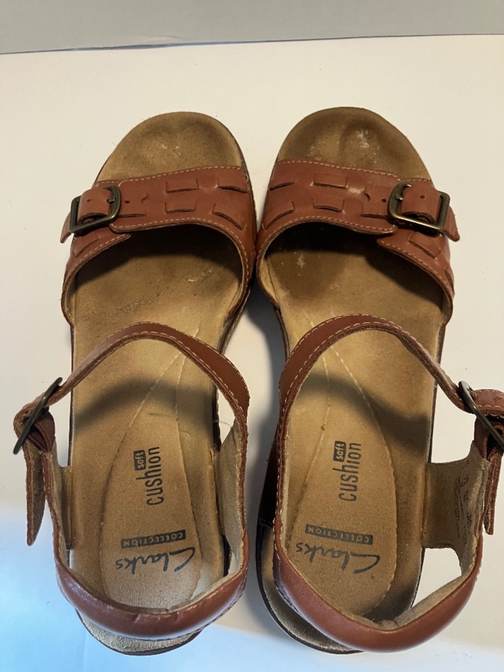 Clarks Brown Sandals, Size 7.5